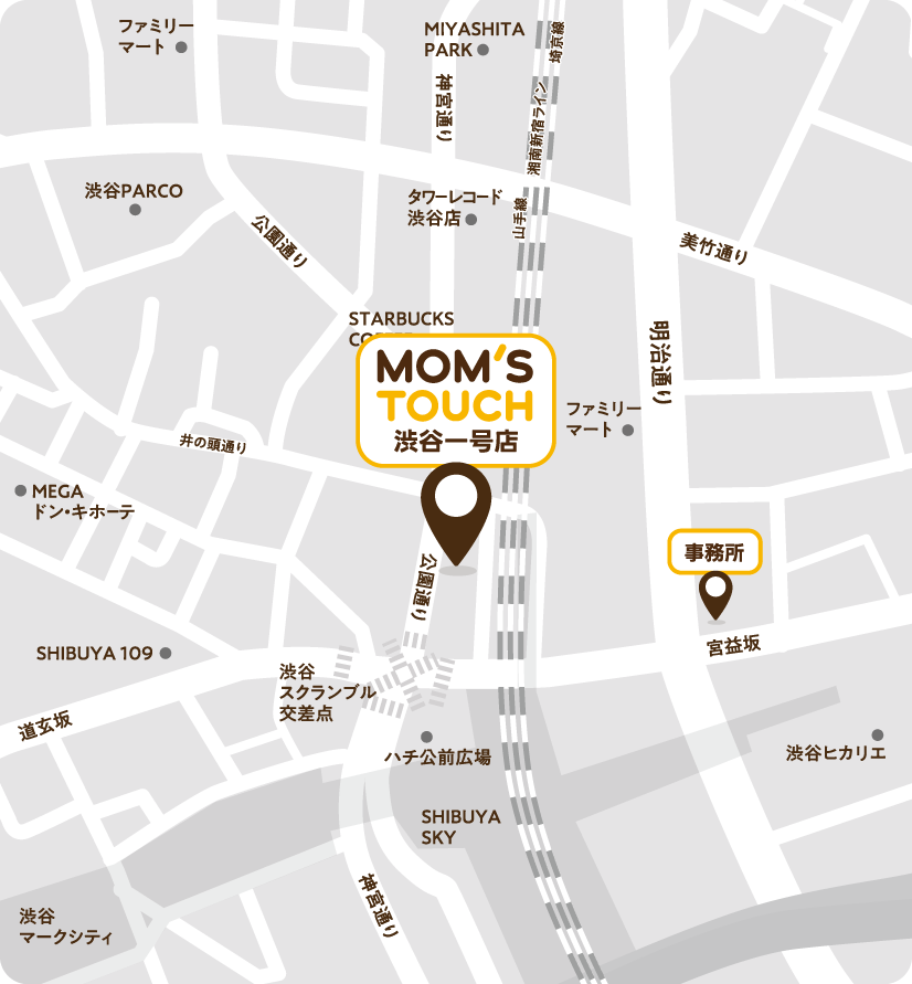 マムズタッチ（Mom's Touch）のMAP